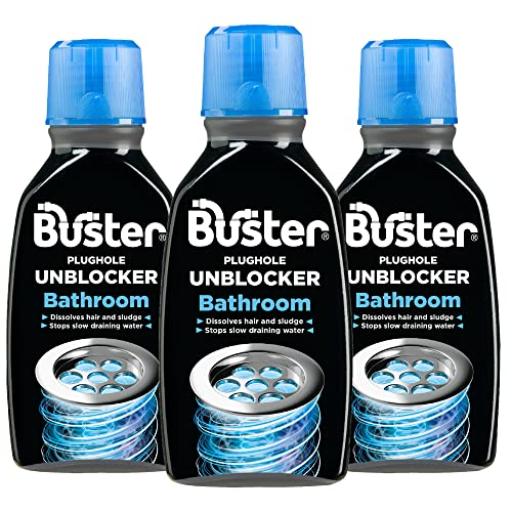 Buster Bathroom Sink Unblocker 300ml x 3